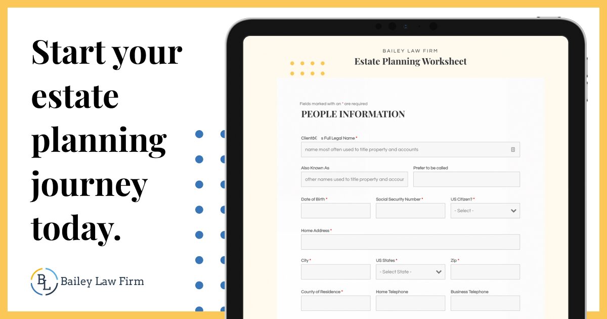 Start your estate planning journey today. Click to get started.