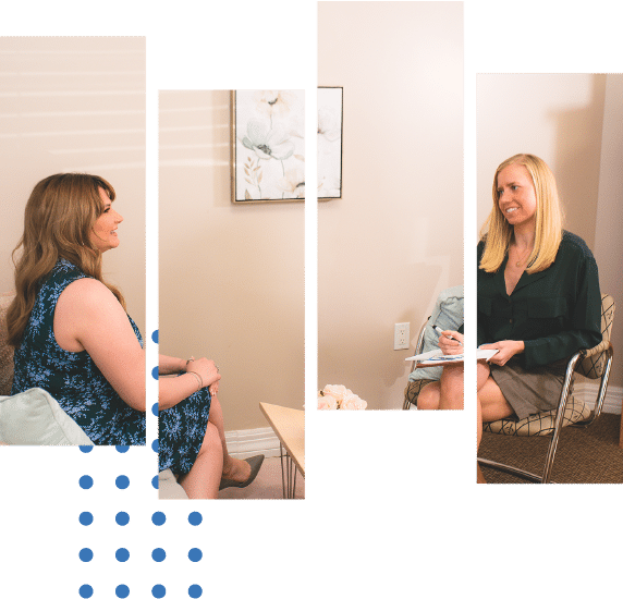 Jenna Bailey and Casey DeLisa-Hughes in conversation about a client