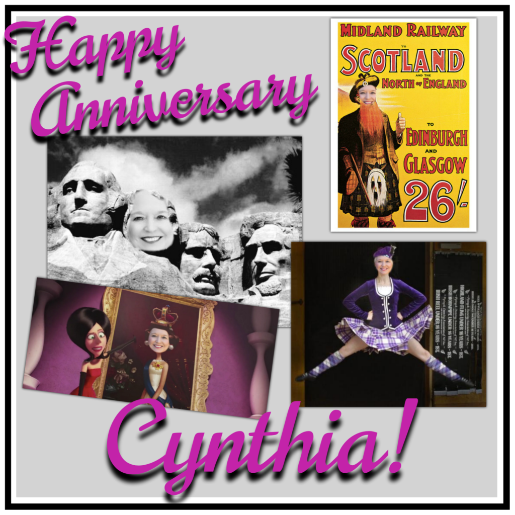 Happy 3 year anniversary Cynthia Braun