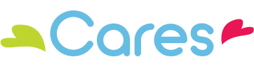 Logo with the text 'Care'.